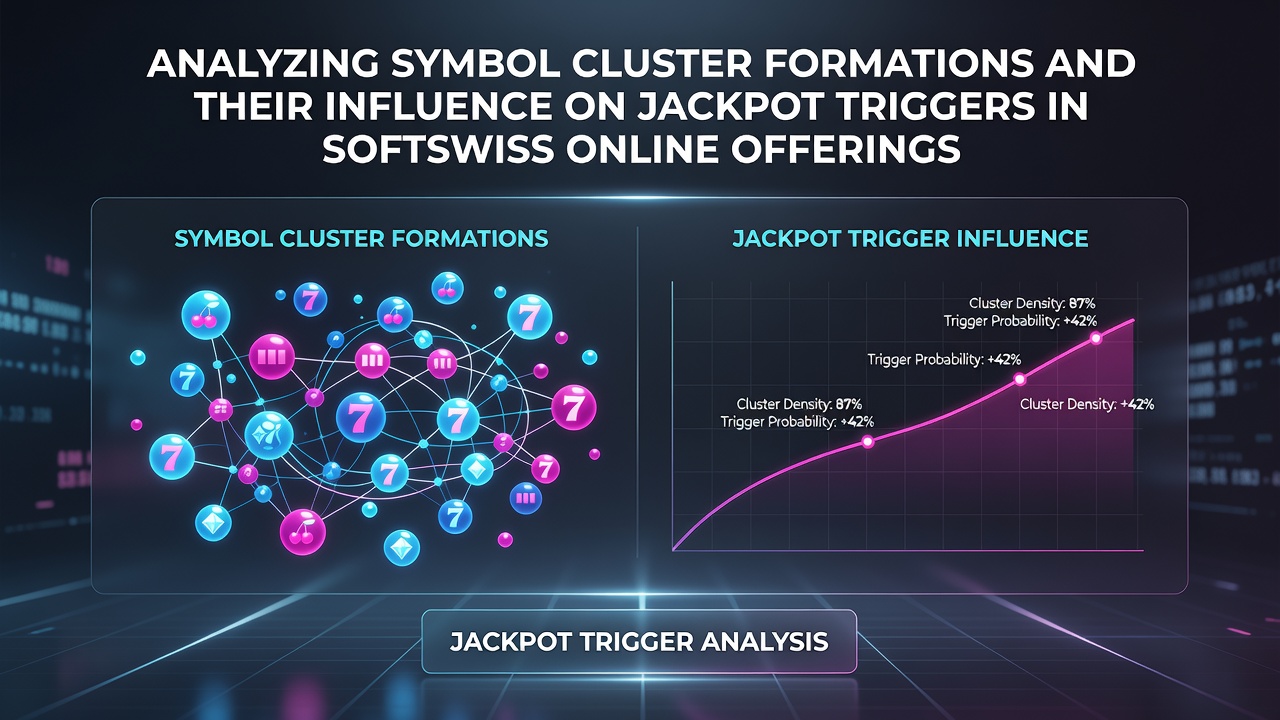 Close-up illustration of how symbol clusters interact with progressive jackpot meters in SoftSwiss online slots