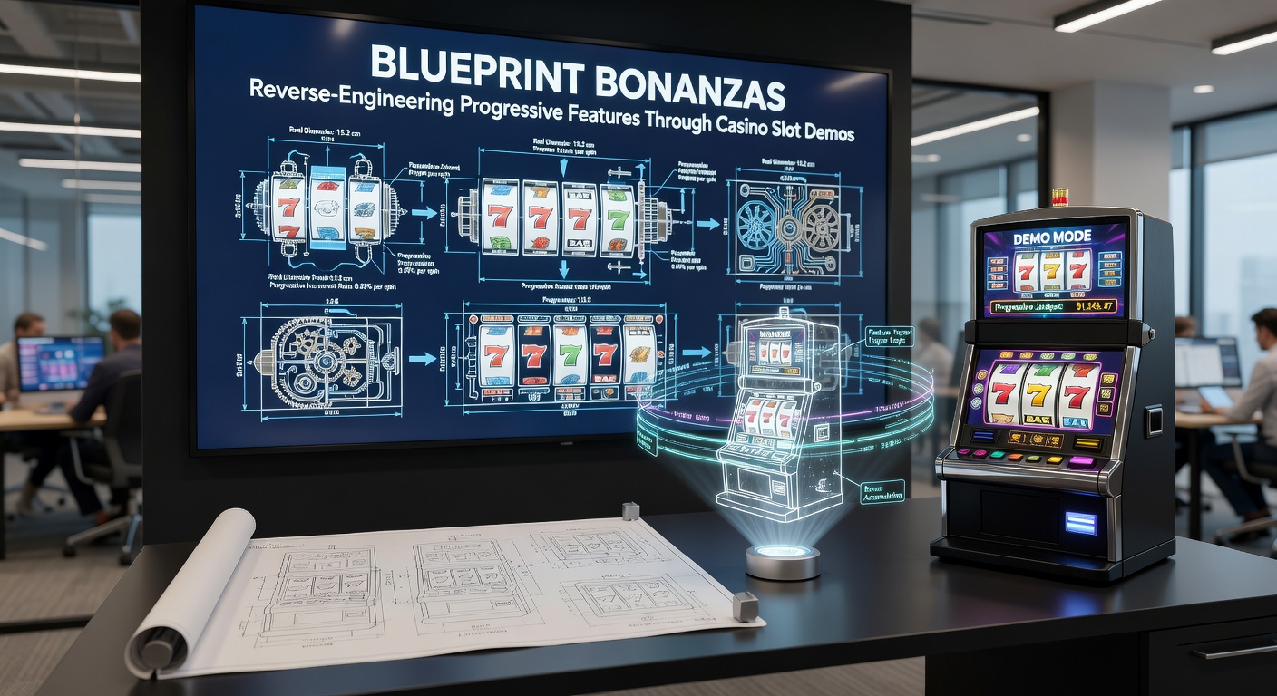 Close-up of Blueprint slot demo displaying Jackpot King progressive meters filling with crowns amid exploding symbols and bonus activations
