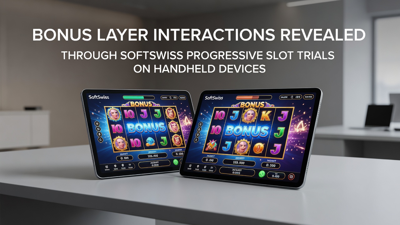 Close-up of cascading symbols and bonus meter updates on a mobile screen during SoftSwiss progressive slot trials