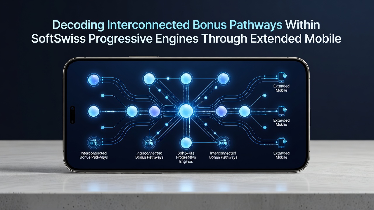 Close-up view of interconnected bonus layers in SoftSwiss progressive slot during extended mobile demo play