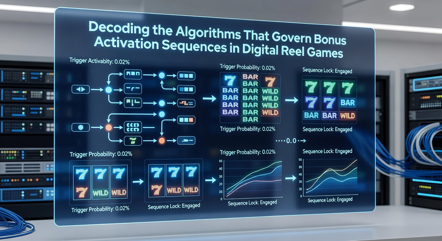 Detailed breakdown of probability matrices and trigger sequences in digital reel bonus systems
