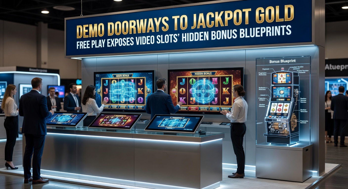 Close-up of video slot bonus blueprint diagram in demo interface, highlighting progressive tiers and trigger paths