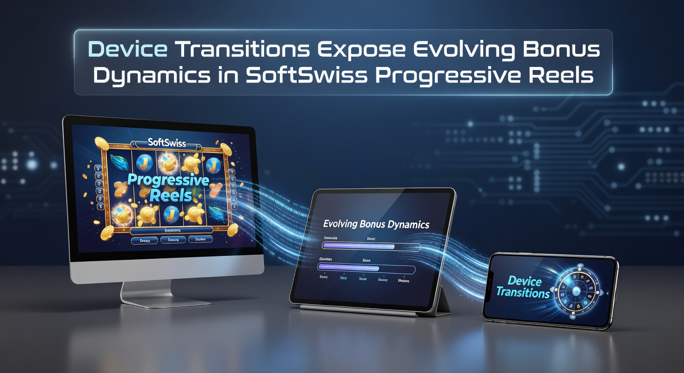 Close-up view of progressive meter updates across mobile and desktop screens for SoftSwiss reels