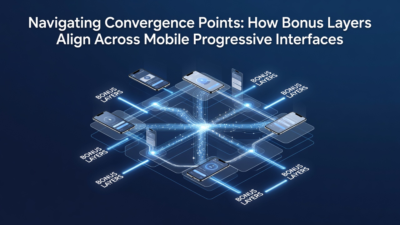 Close-up of aligned bonus indicators and progressive meters on a mobile slot interface during convergence event