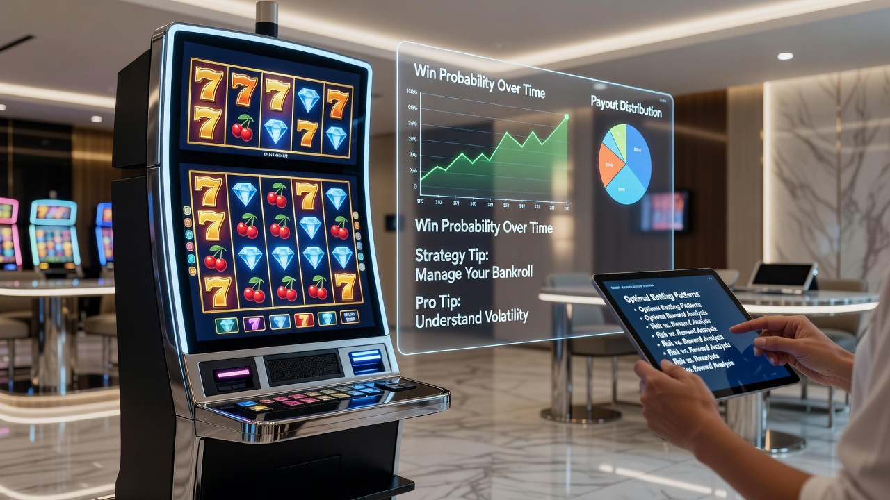 Close-up of slot game bonus round interface with multiplier displays and free spin counters